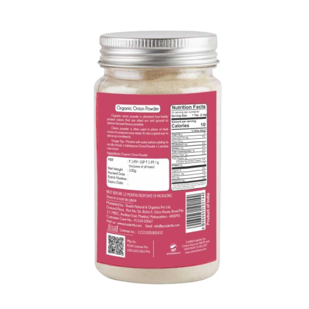 Praakritik Organic Onion Powder - Grab2buy