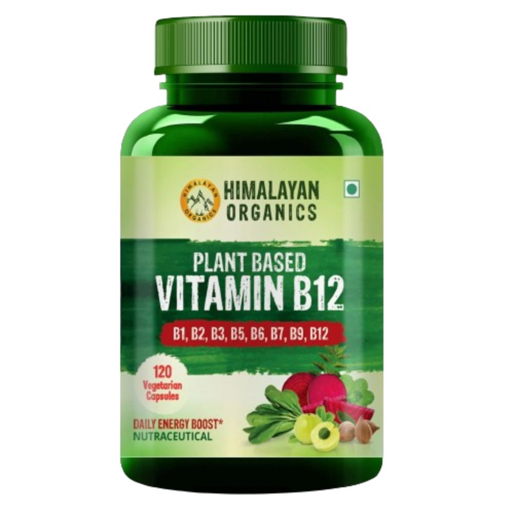 Himalayan Organics Organic B12 500mg Vegetarian Capsules - Grab2buy