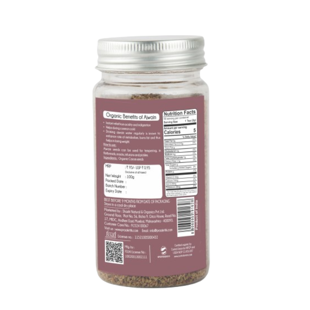 Praakritik Organic Ajwain 