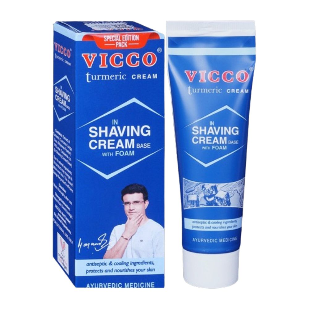 Vicco Turmeric Shaving Cream With Foam Base  Grab2Buy Vicco Grab2Buy