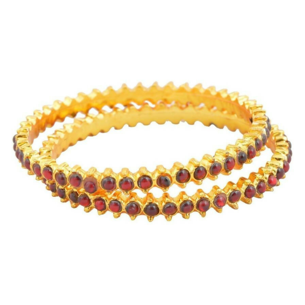 Elite trade Metal Copper Gold Green White Jewel Set Genie India