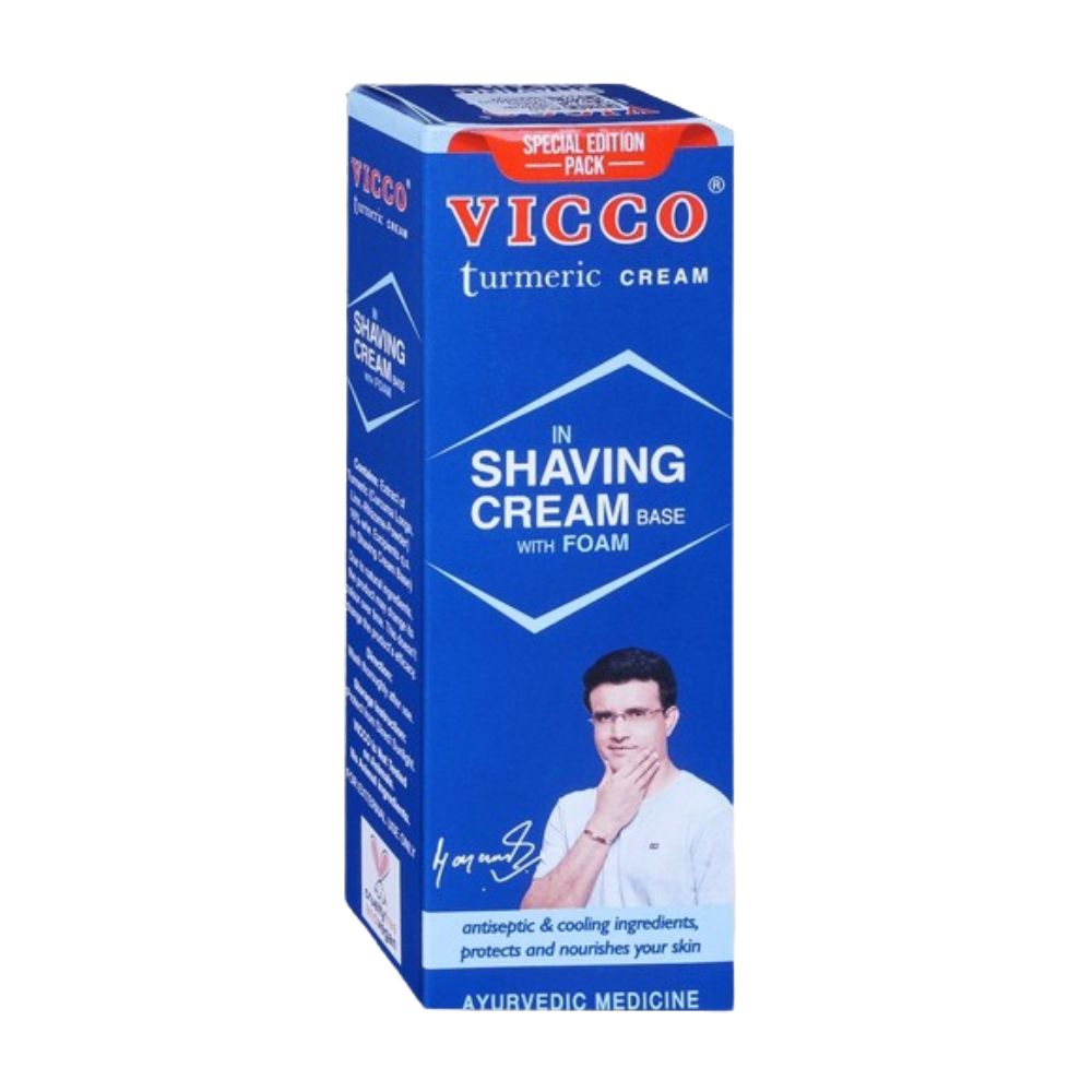 Vicco Turmeric Shaving Cream With Foam Base  Grab2Buy Vicco Grab2Buy