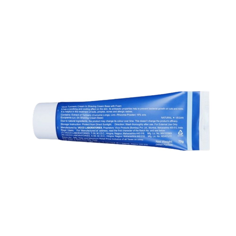 Vicco Turmeric Shaving Cream With Foam Base  Grab2Buy Vicco Grab2Buy