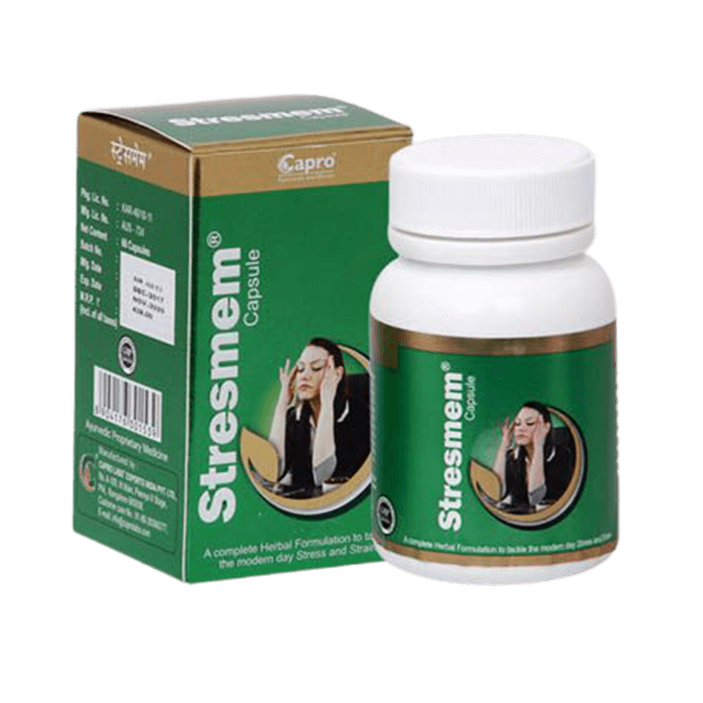 Capro Ayurveda Stresmem Capsule - Grab2buy