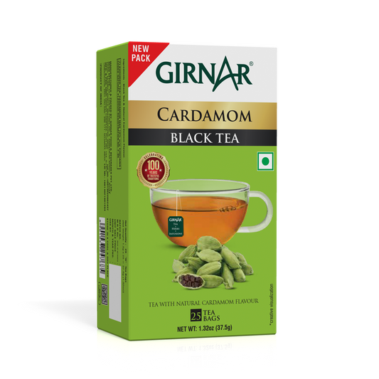 Girnar Black Tea Bags - Elaichi | Swadesiicart