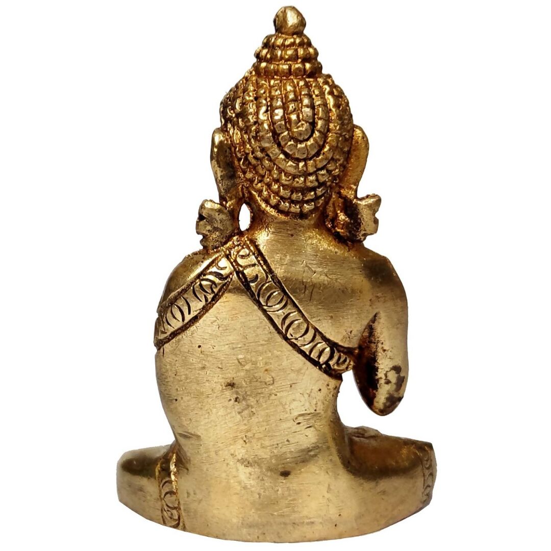 Purpledip Brass Idol Preaching Buddha - Grab2buy