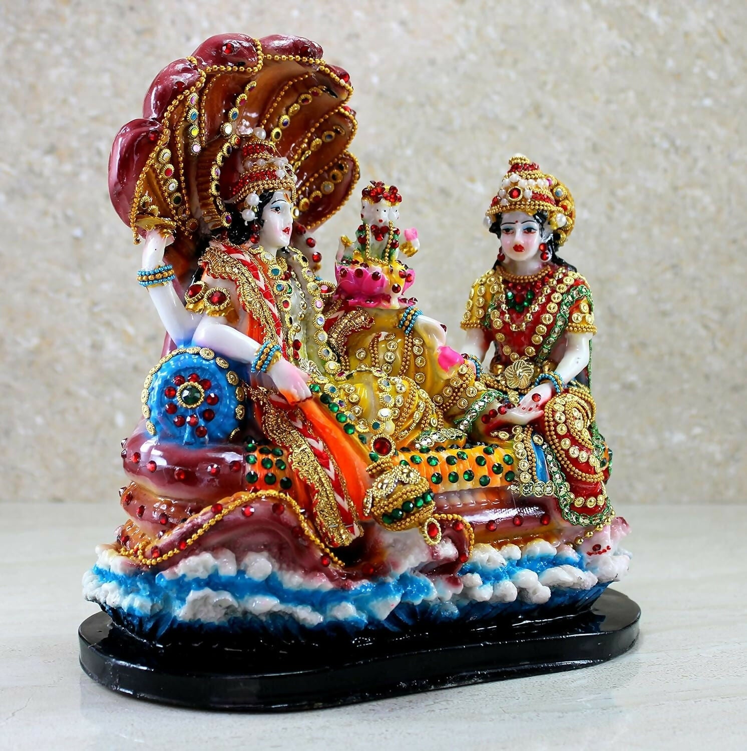 Esplanade - Vishnu With Laxmi In Ksheer Sagar Idol - Grab2buy