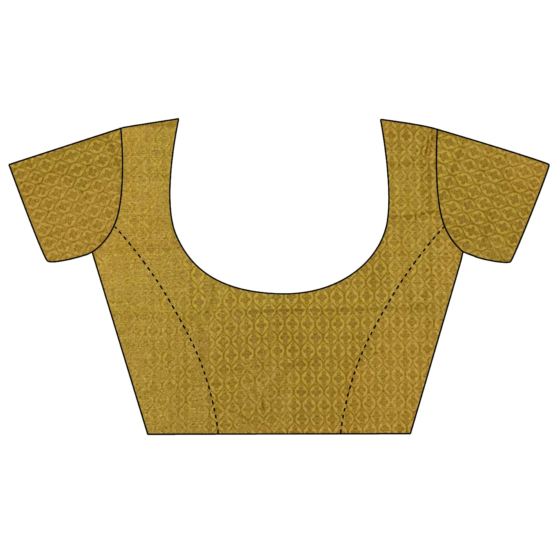 Joban Fashion Golden Yellow Banarasi Soft Lichi Silk Checks & Woven Saree | Swadesiicart