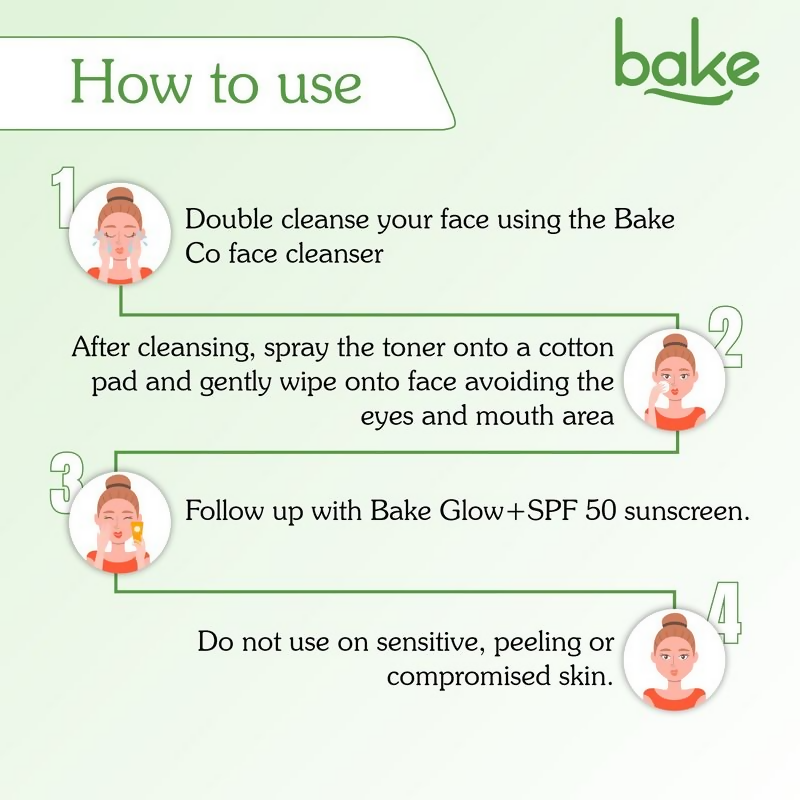 Bake 3% Pha Pore Minimising Toner With Gluconolactone & Niacinamide For Open Pores & Acne  Grab2Buy Bake Grab2Buy