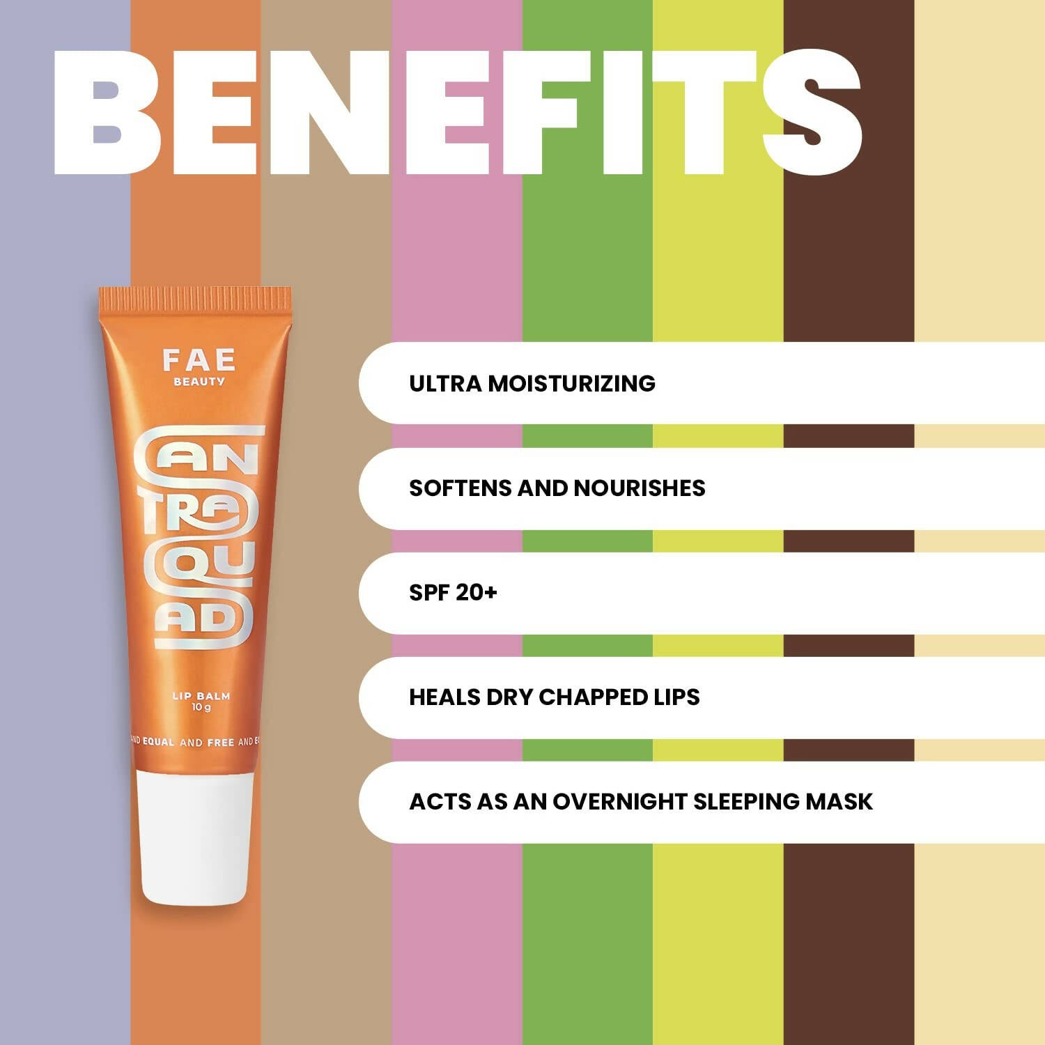 FAE Beauty Santra Squad Mixed Orange Juice Lip Balm SPF 20+ - Sheer Popsicle Orange 