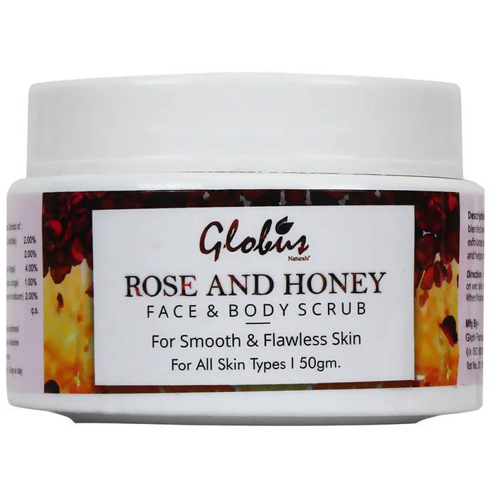 Globus Naturals Rose & Honey Face & Body Scrub 