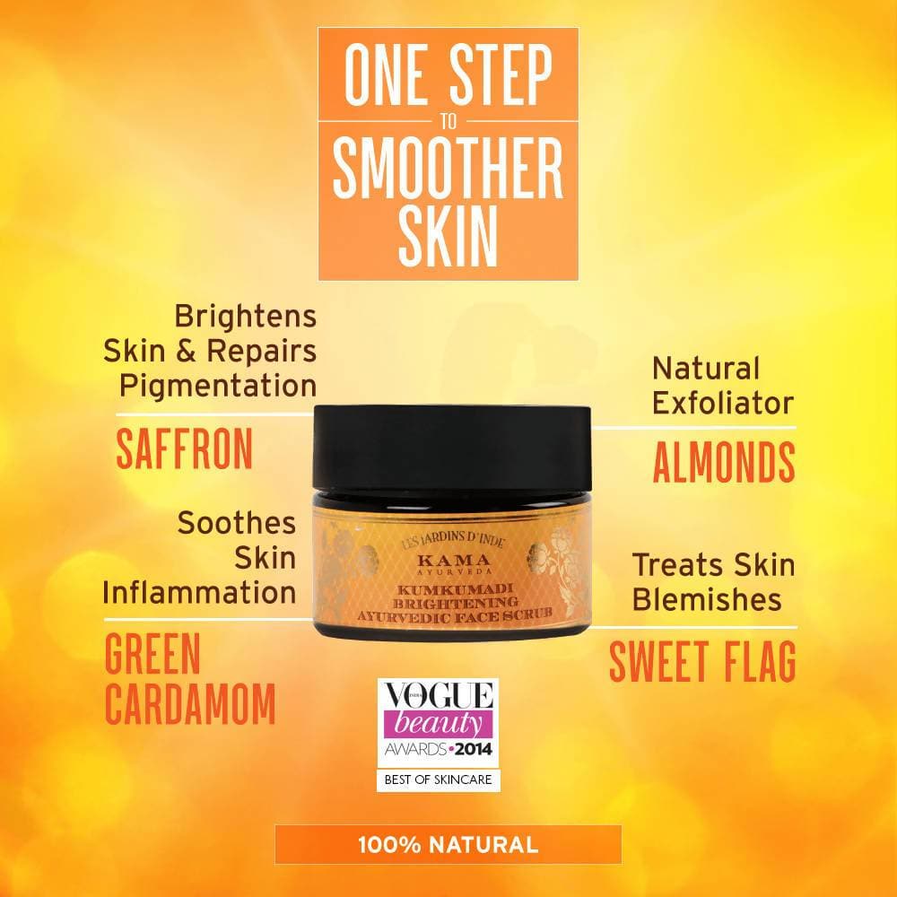 Kumkumadi Youth-Clarifying Mask-Scrub, 2 in 1 Mask Scrub