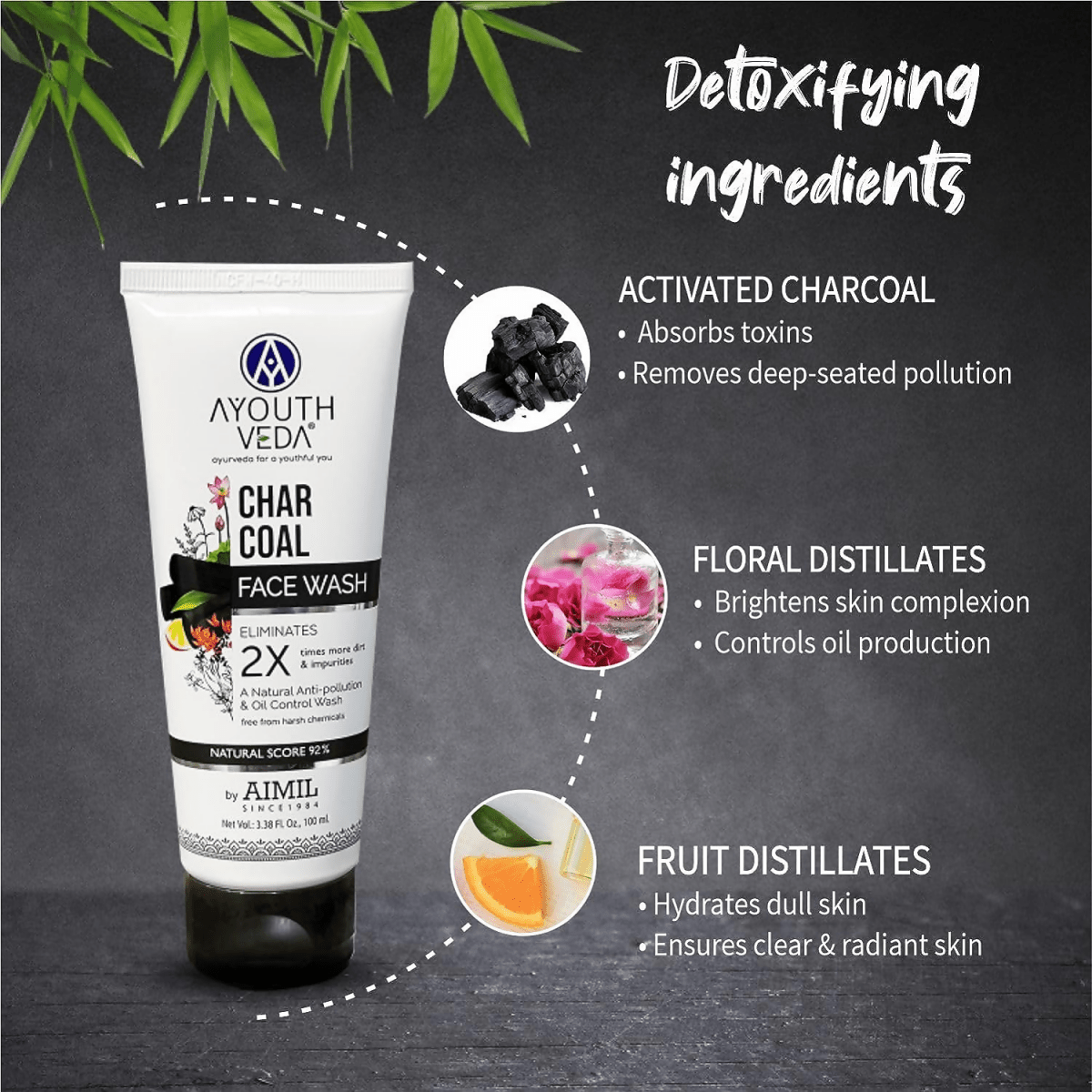 Ayouthveda Charcoal Face wash - Grab2buy
