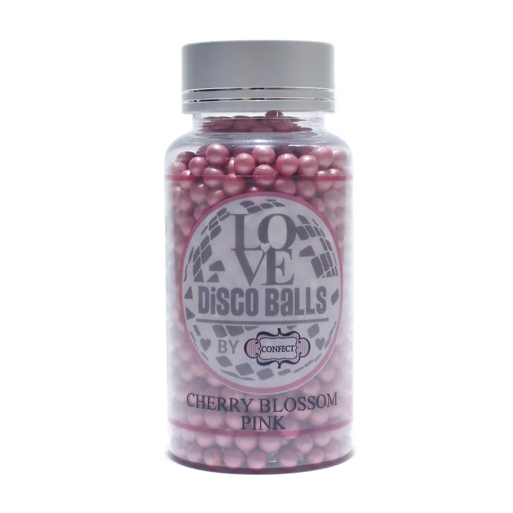 Confect Cherry Blossom Pink Disco Balls Sprinkles 6 MM