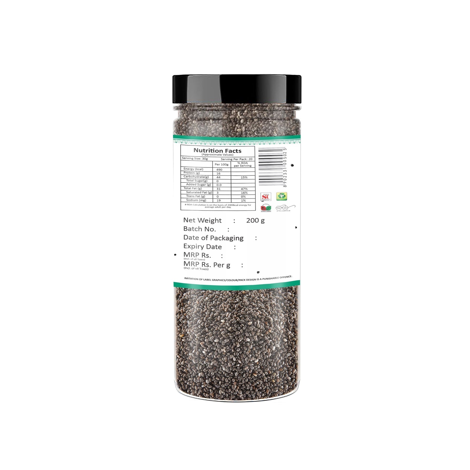Yum Yum Raw Chia Seeds Jar  Grab2Buy Yum Yum Grab2Buy