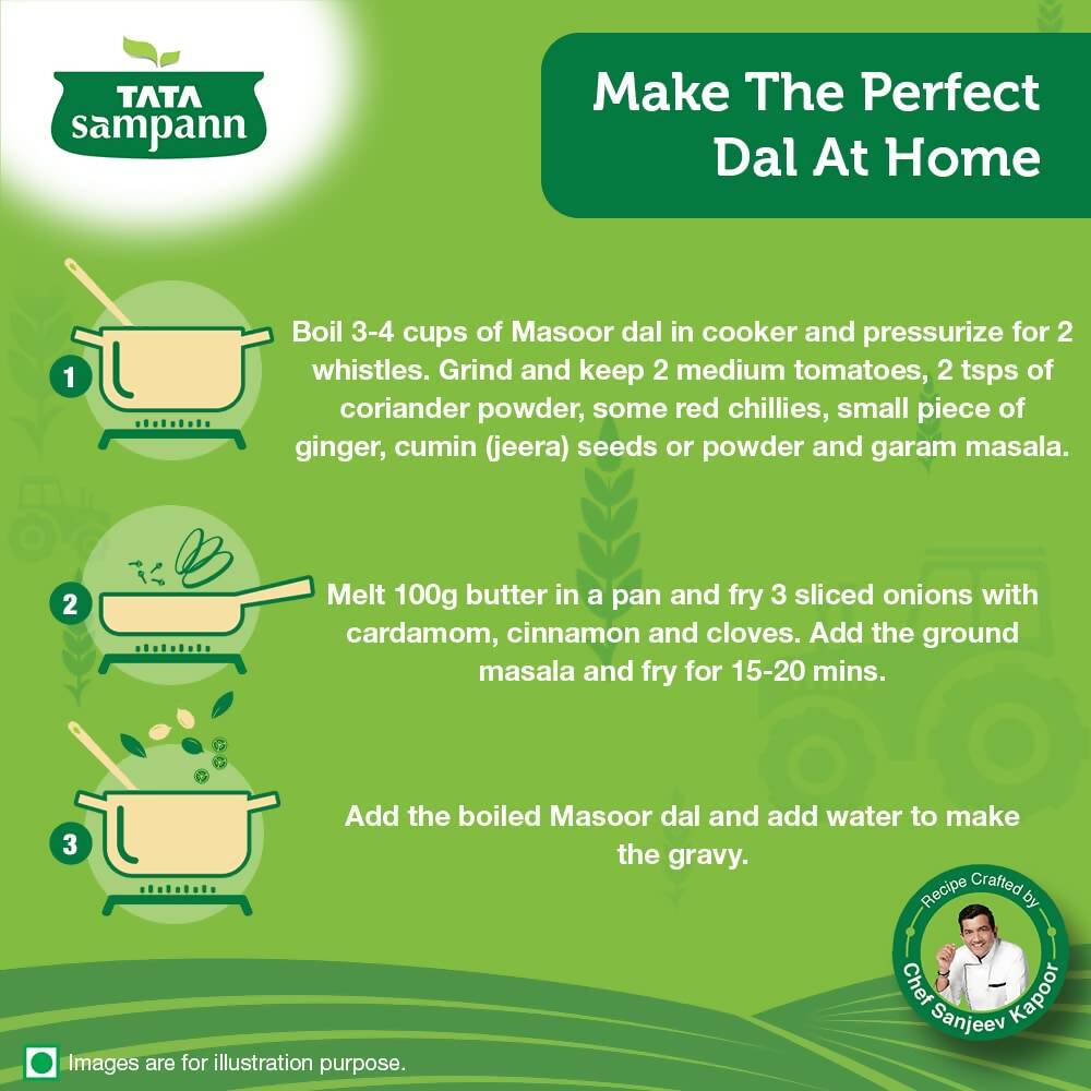 Tata Sampann Unpolished Masoor Dal - Grab2buy