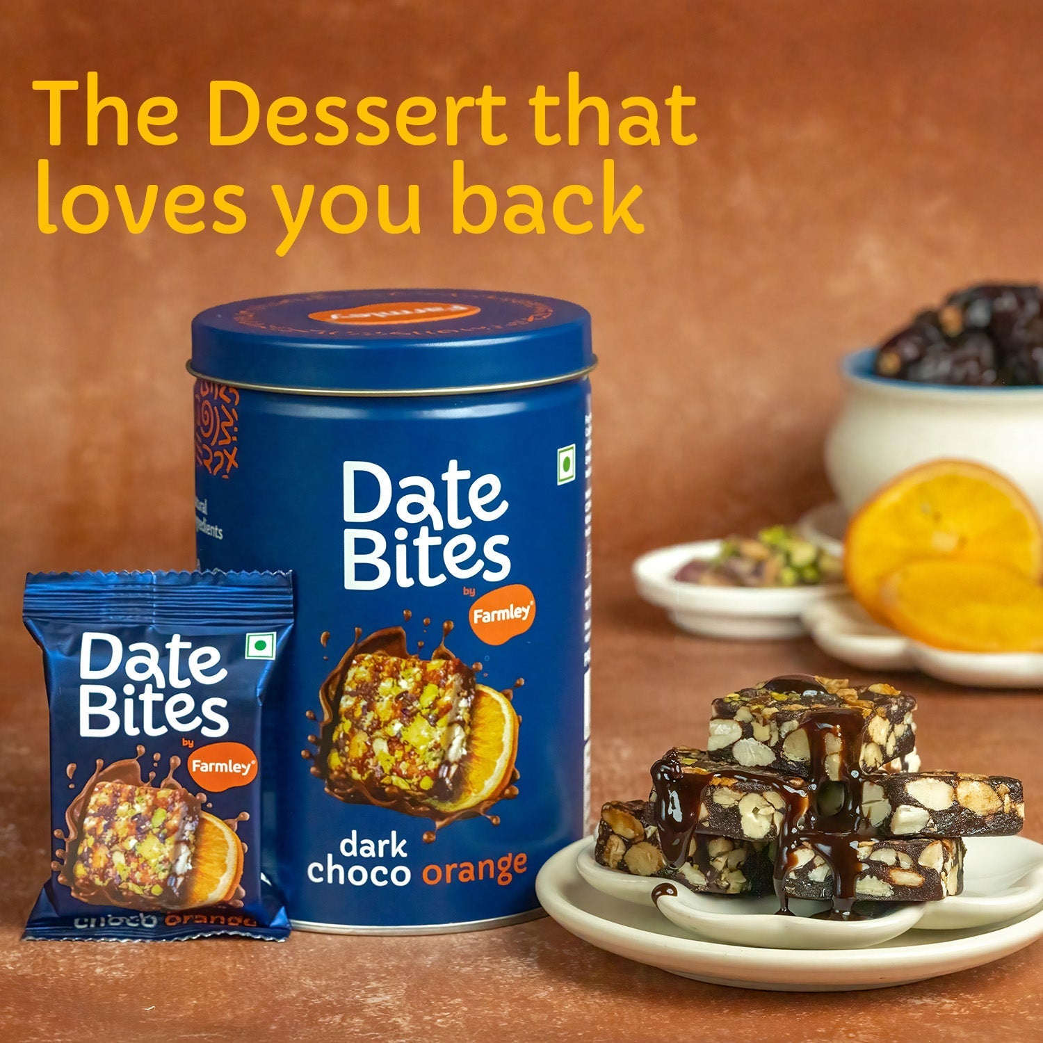 Farmley Date Bites Dark Choco Orange - No Added Sugar
