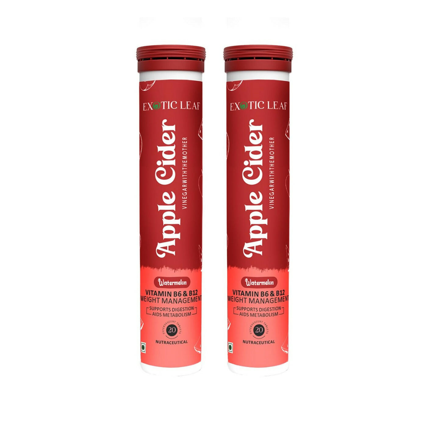 Exotic Leaf Watermelon Apple Cider Vinegar Tablets 
