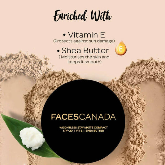Faces Canada Weightless Stay Matte Compact SPF20-Ivory 01 - Distacart