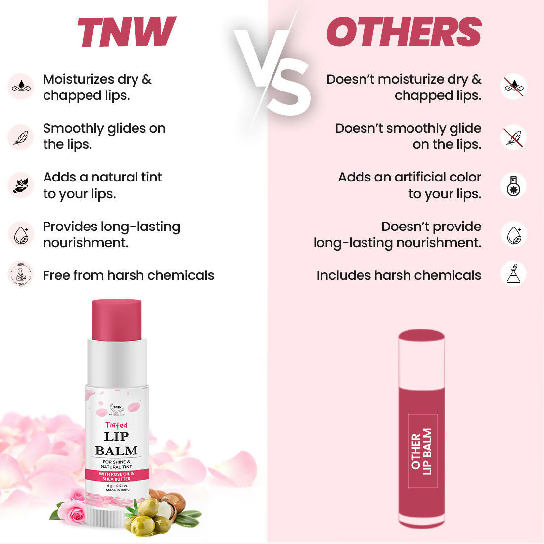 The Natural Wash Moisturizing Rose Tinted Lip Balm Shine & Natural Tint  Grab2Buy The Natural Wash Grab2Buy