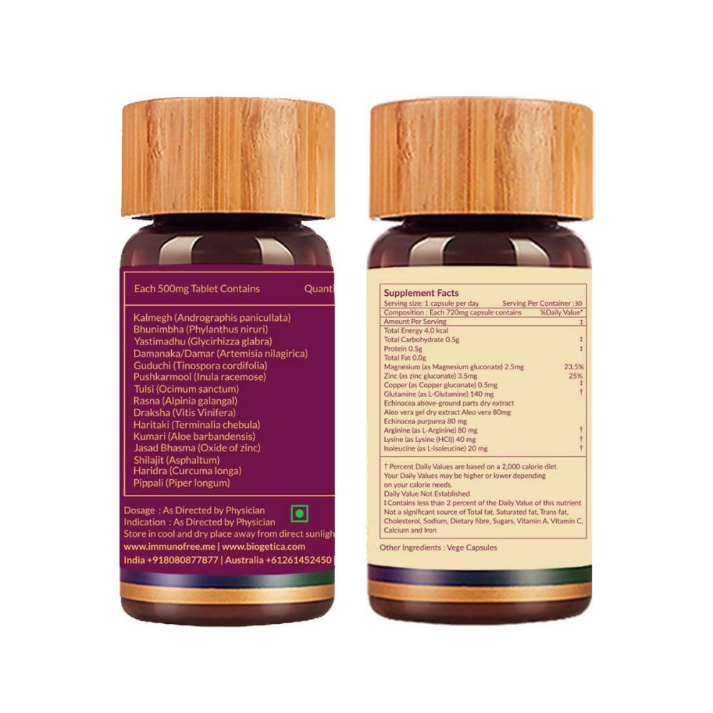 Biogetica Core Immunity Kit - Immunofree Tablets and Reginmune Capsules 