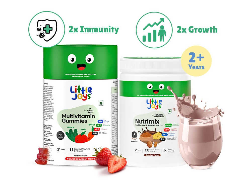 Little Joys Nutrimix & Multivitamin Gummies Immunity Boosting Kit 2-6 years