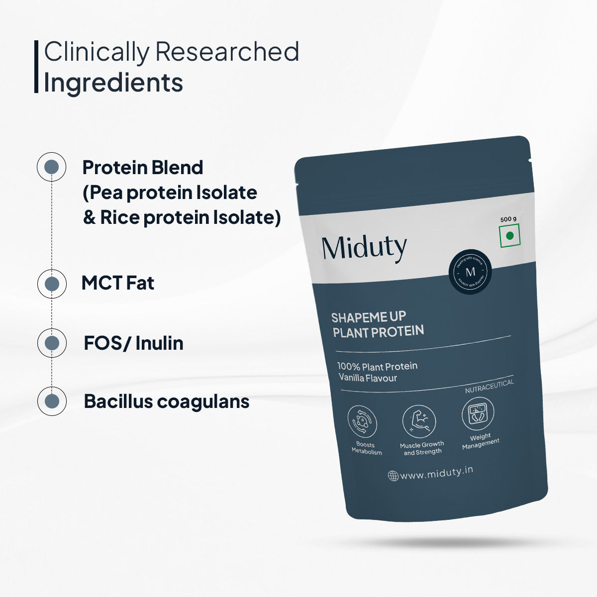 Miduty by Palak Notes Shapeme Up Plant Protein Powder 