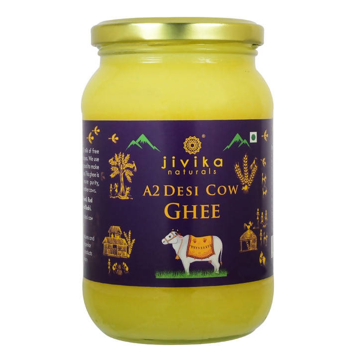 Jivika Naturals A2 Desi Cow Ghee | 100% Desi Gir Cow Ghee | A2 Milk Certified Ghee 