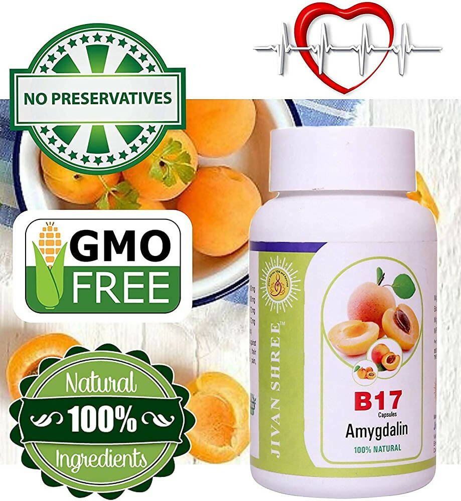 Jivan Shree Vitamin B17 500mg Amygdalin Capsules - Grab2buy