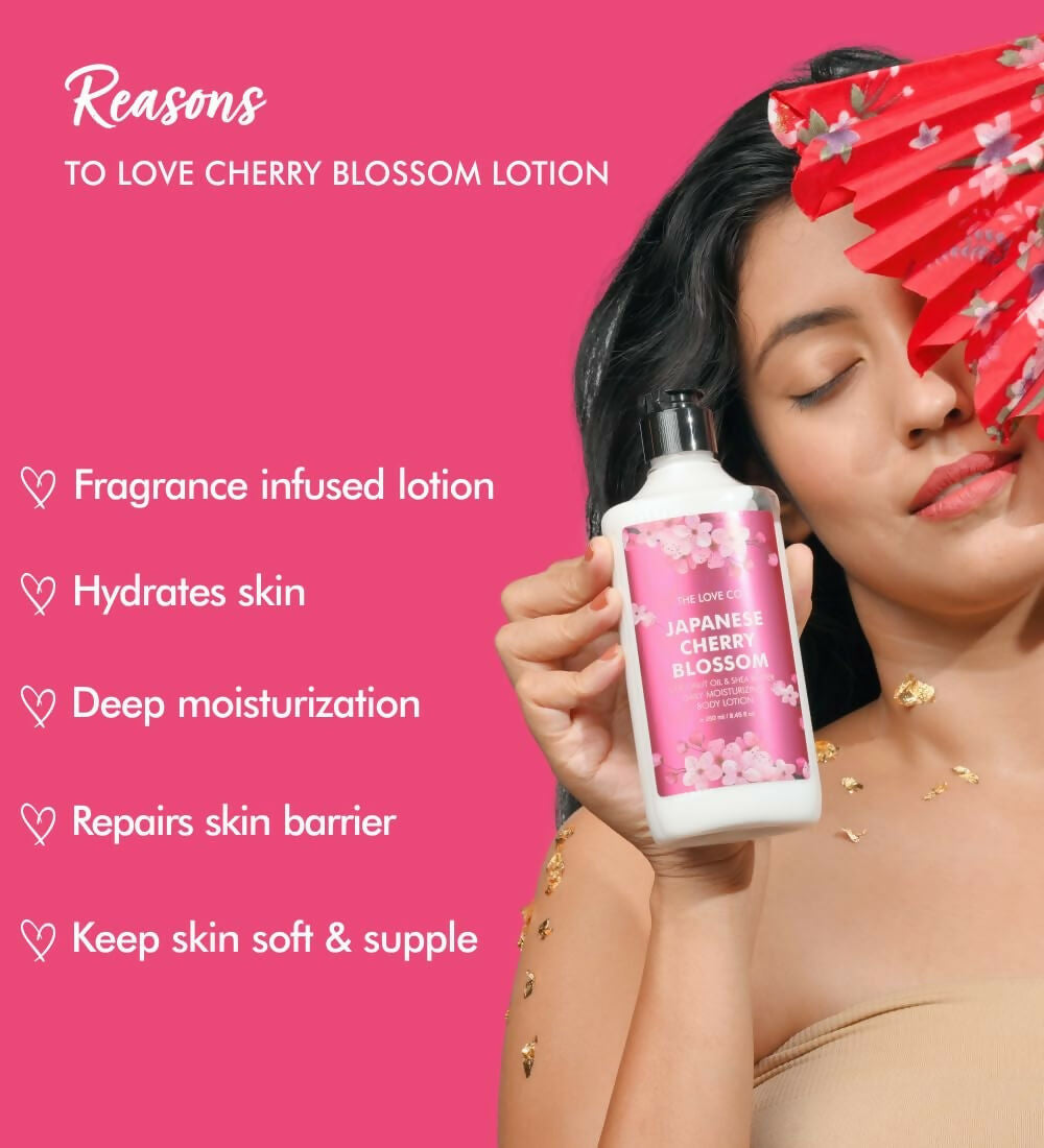 The Love Co Japanese Cherry Blossom Body Lotion  Grab2Buy The Love Co Grab2Buy