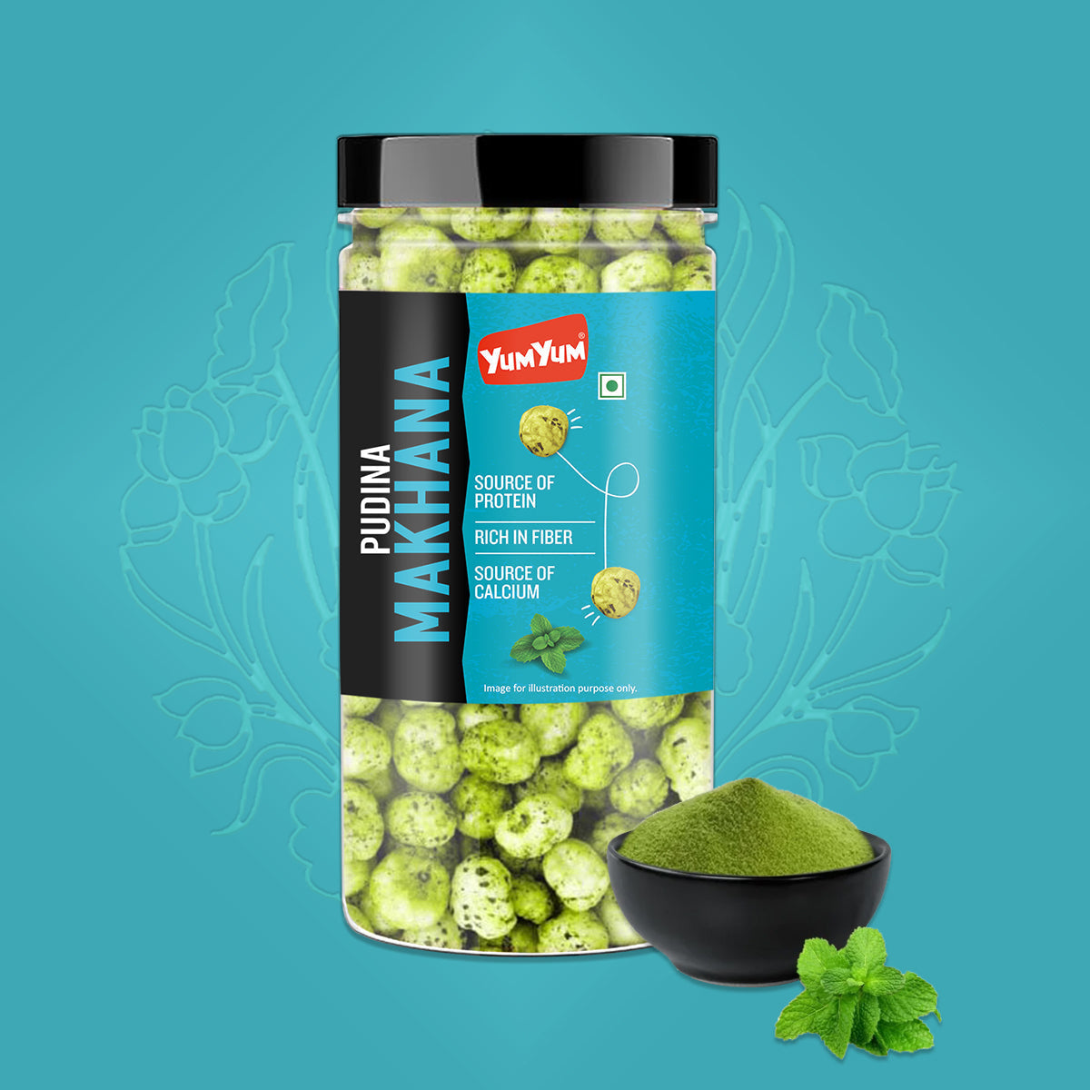 Yum Yum Pudina Makhana Jar  Grab2Buy Yum Yum Grab2Buy