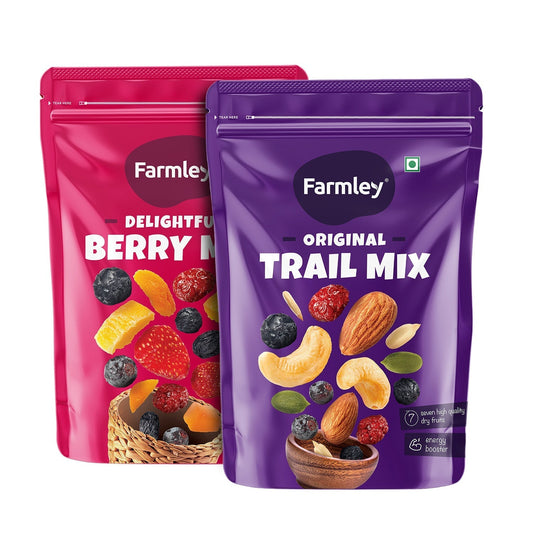 Grab2Buy Trail Mix (200g) + Berry Mix (200g)  Grab2Buy Farmley Grab2Buy