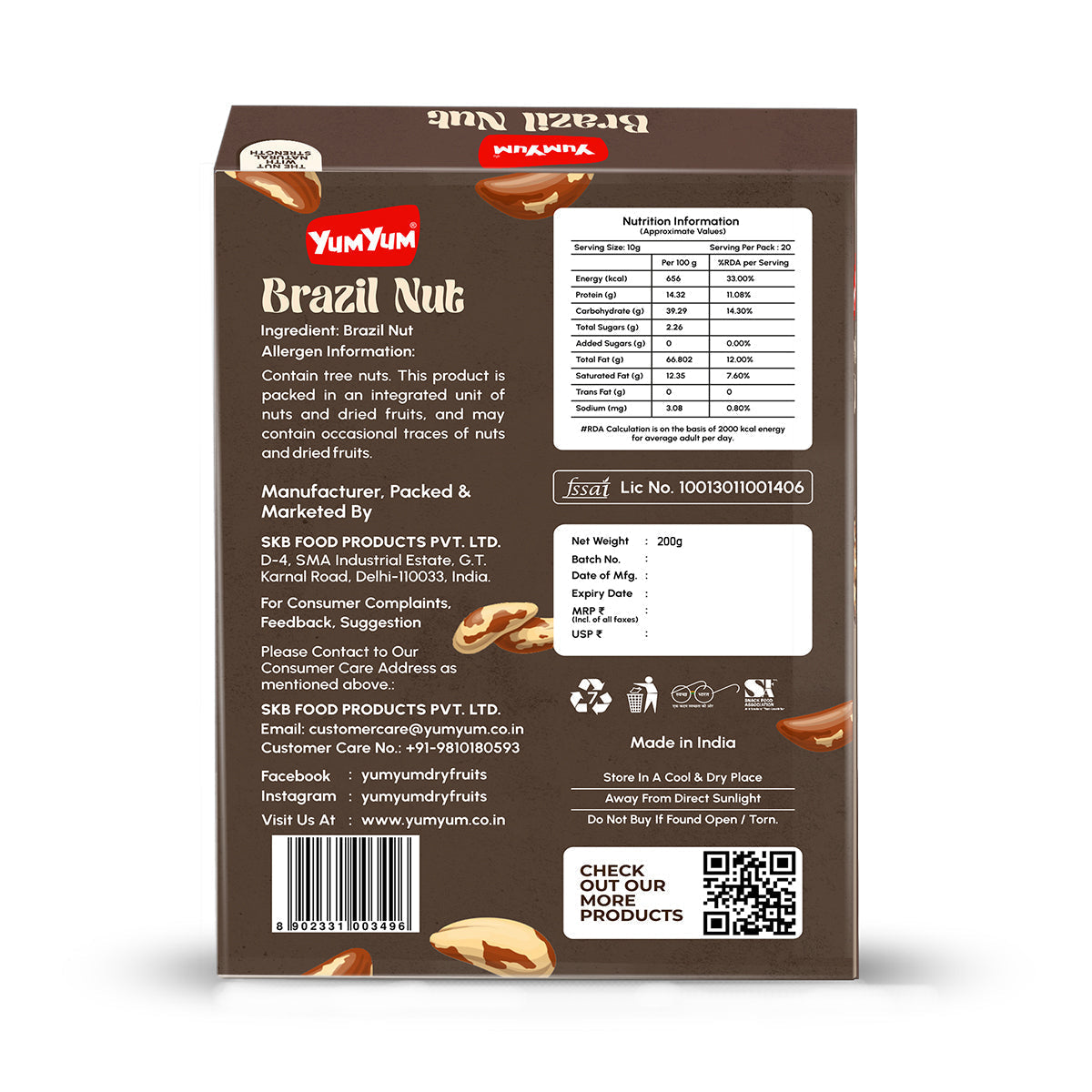Yum Yum Brazil Nuts Box  Grab2Buy Yum Yum Grab2Buy