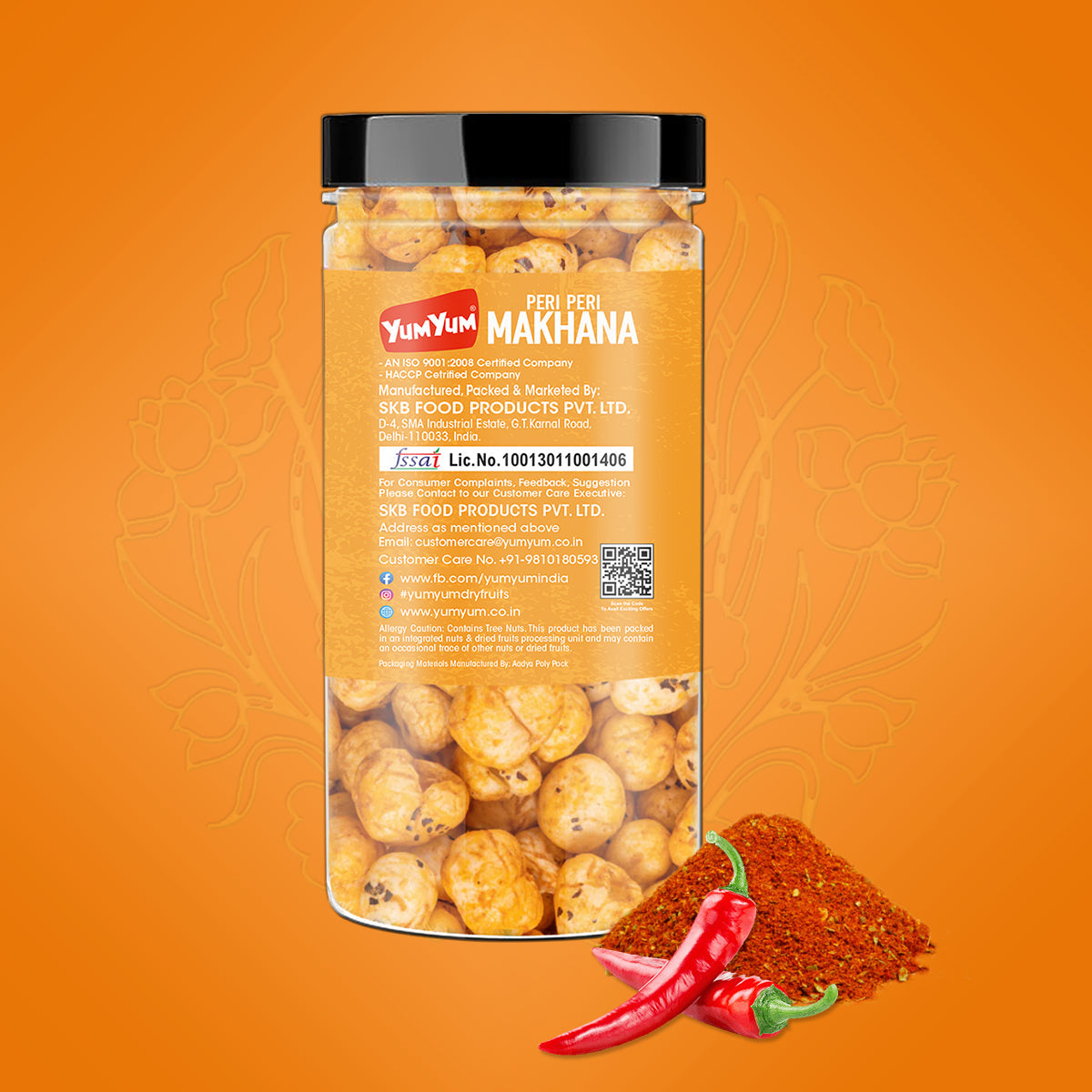 Yum Yum Peri Peri Makhana Jar  Grab2Buy Yum Yum Grab2Buy