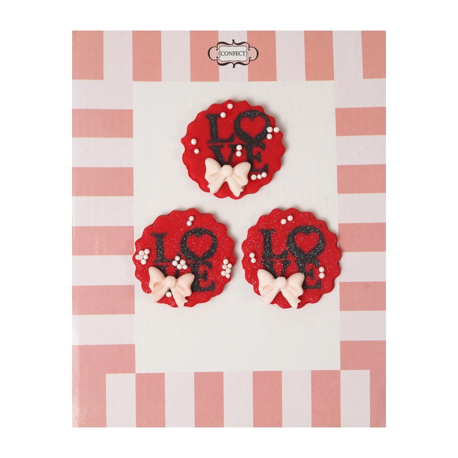 Confect Pack of 6 Valentine Cake & Cupcake Topper 01