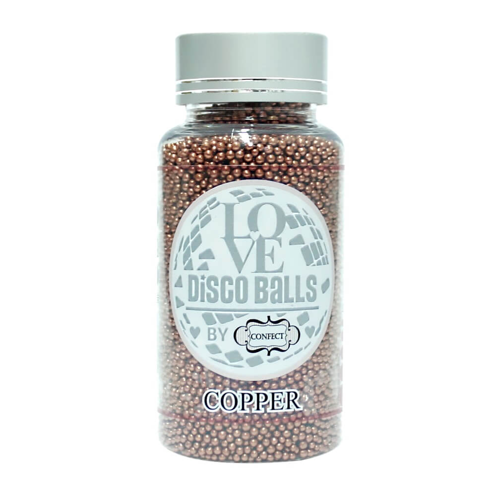 Confect Copper Disco Balls Sprinkles 2 MM