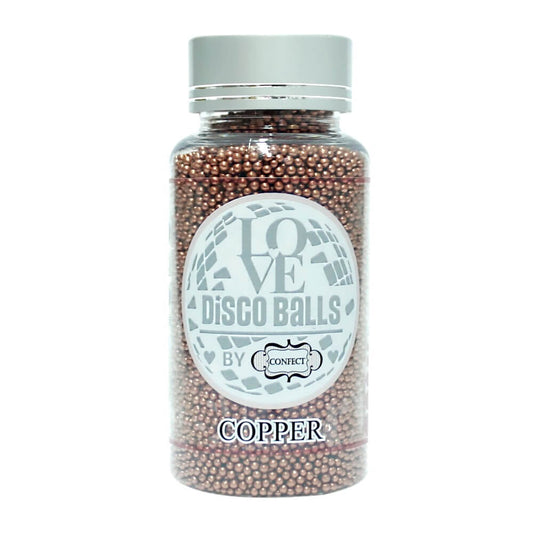Confect Copper Disco Balls Sprinkles 2 MM
