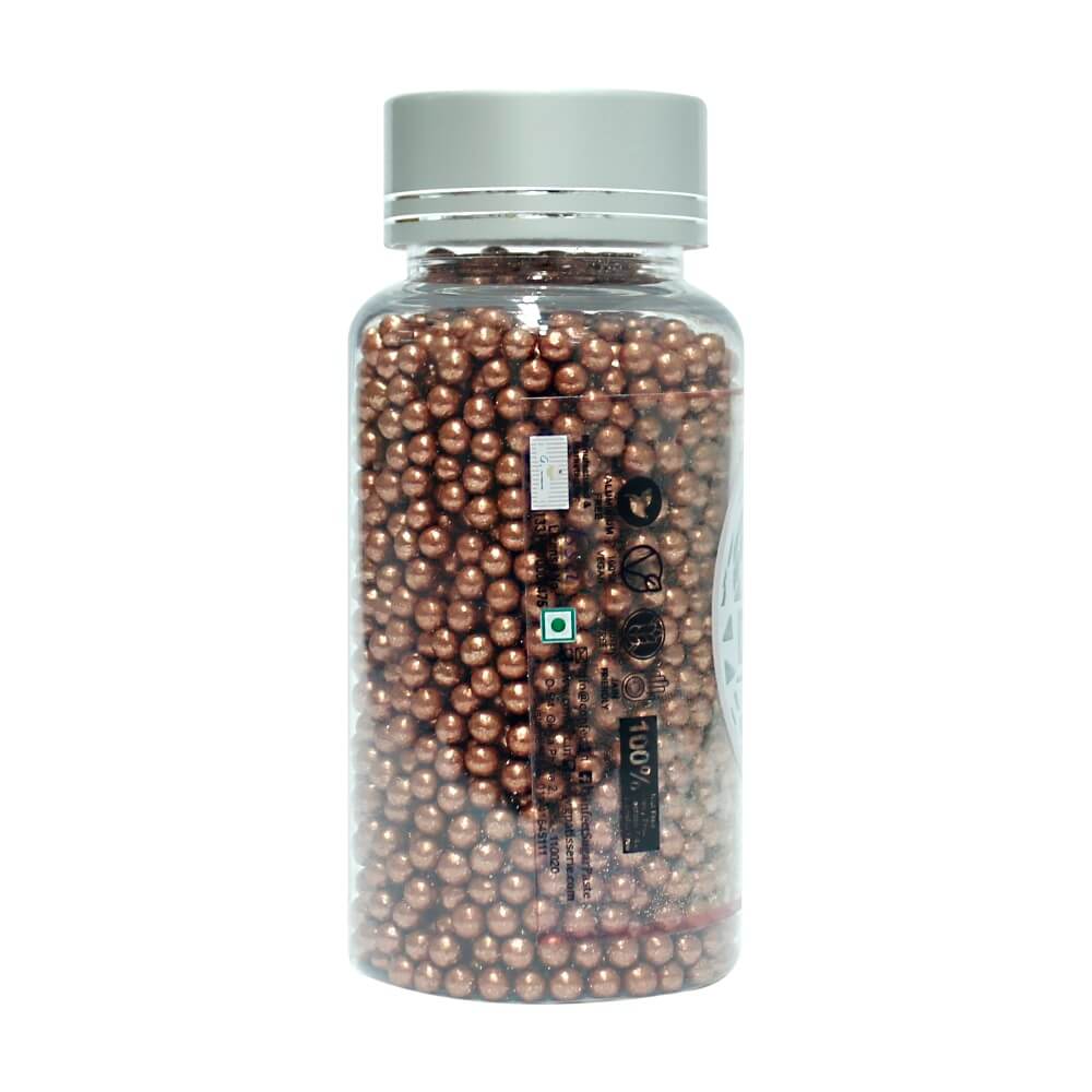 Confect Copper Disco Balls Sprinkles 4 MM