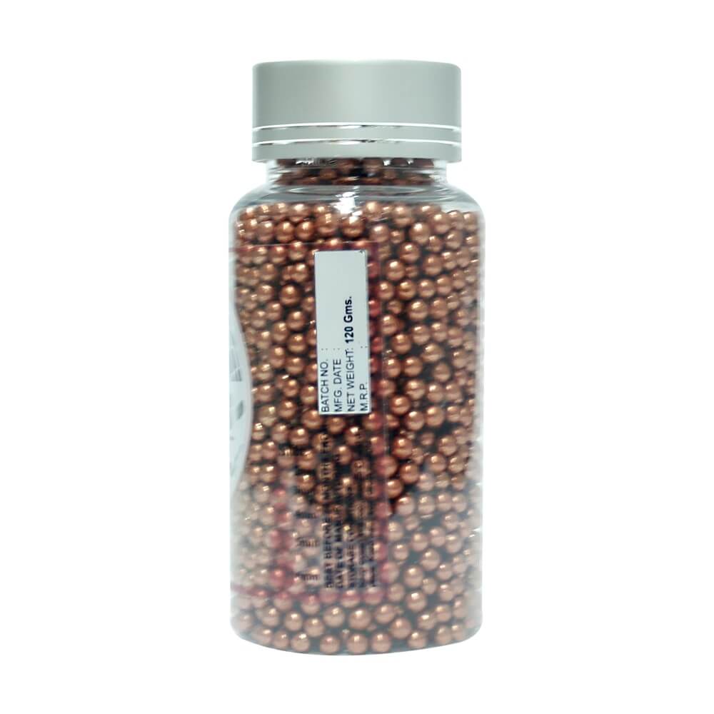 Confect Copper Disco Balls Sprinkles 4 MM