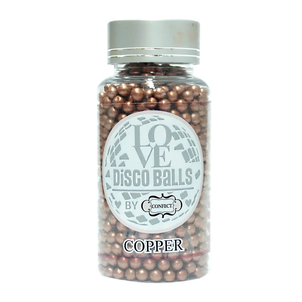 Confect Copper Disco Balls Sprinkles 6 MM