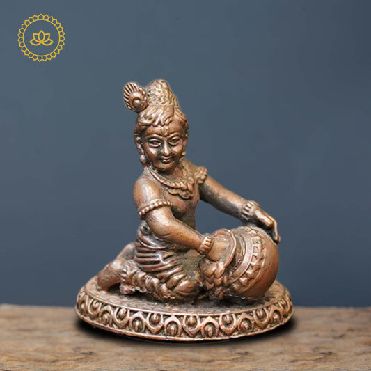 Copper Bene Krishna Idol - Grab2buy