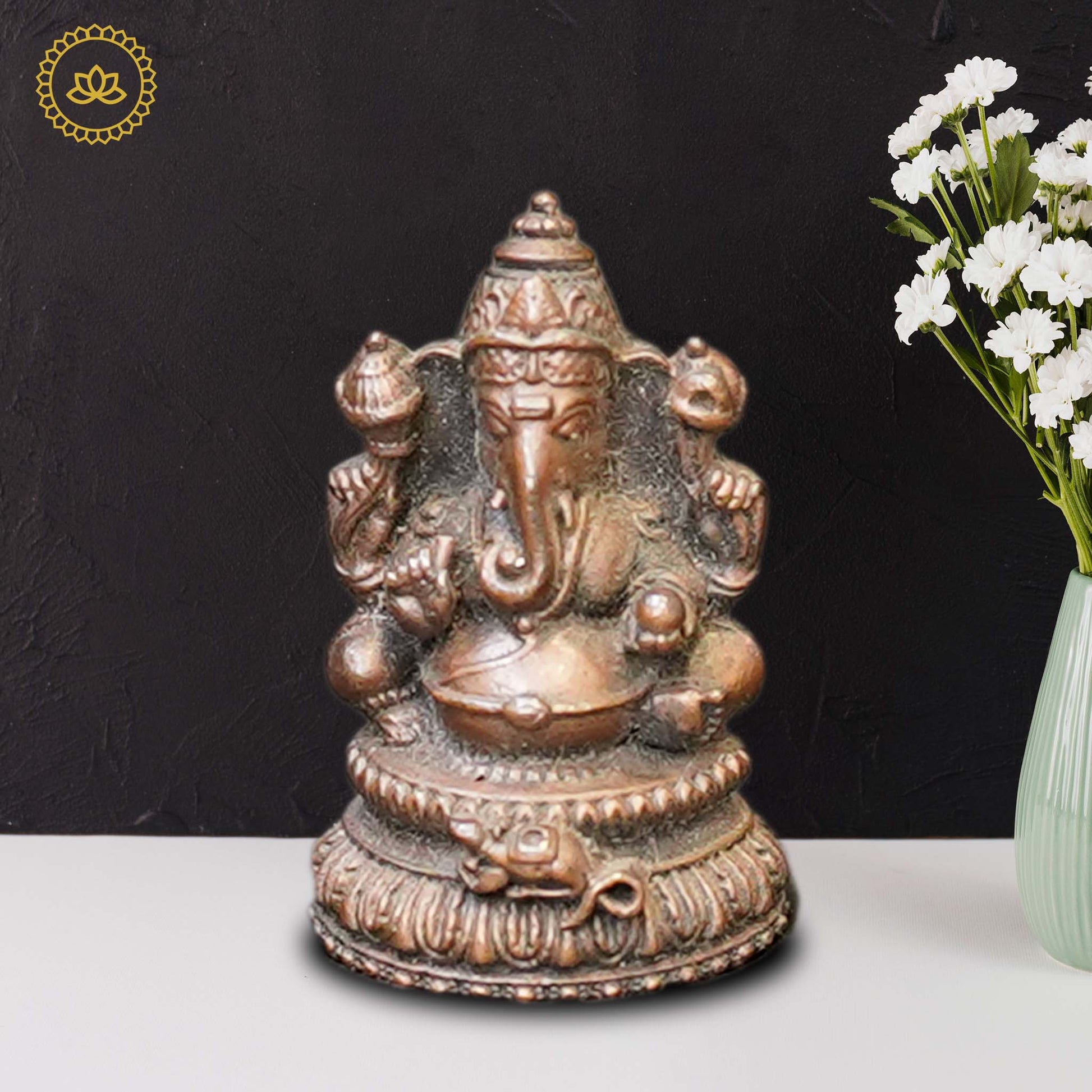 Copper Ganesha Idol - Grab2buy