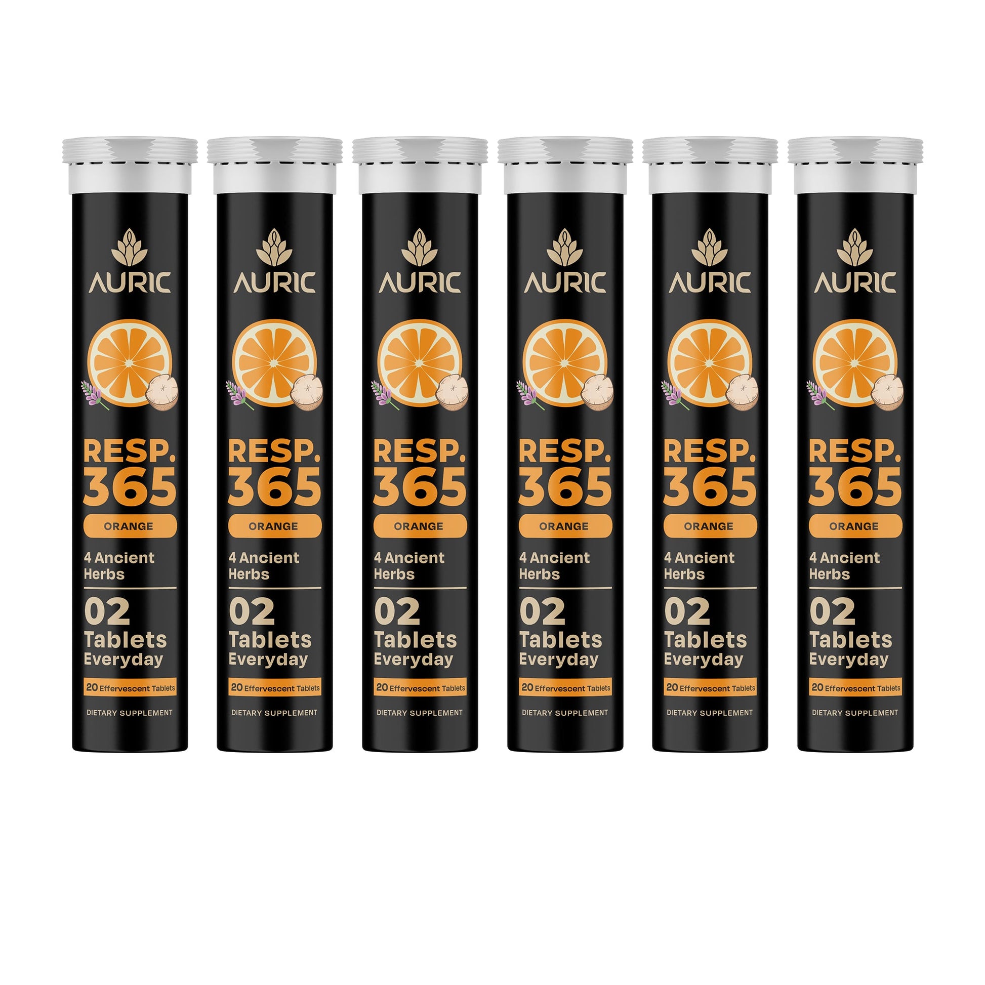 Auric Resp365 Tablets - Orange Flavour