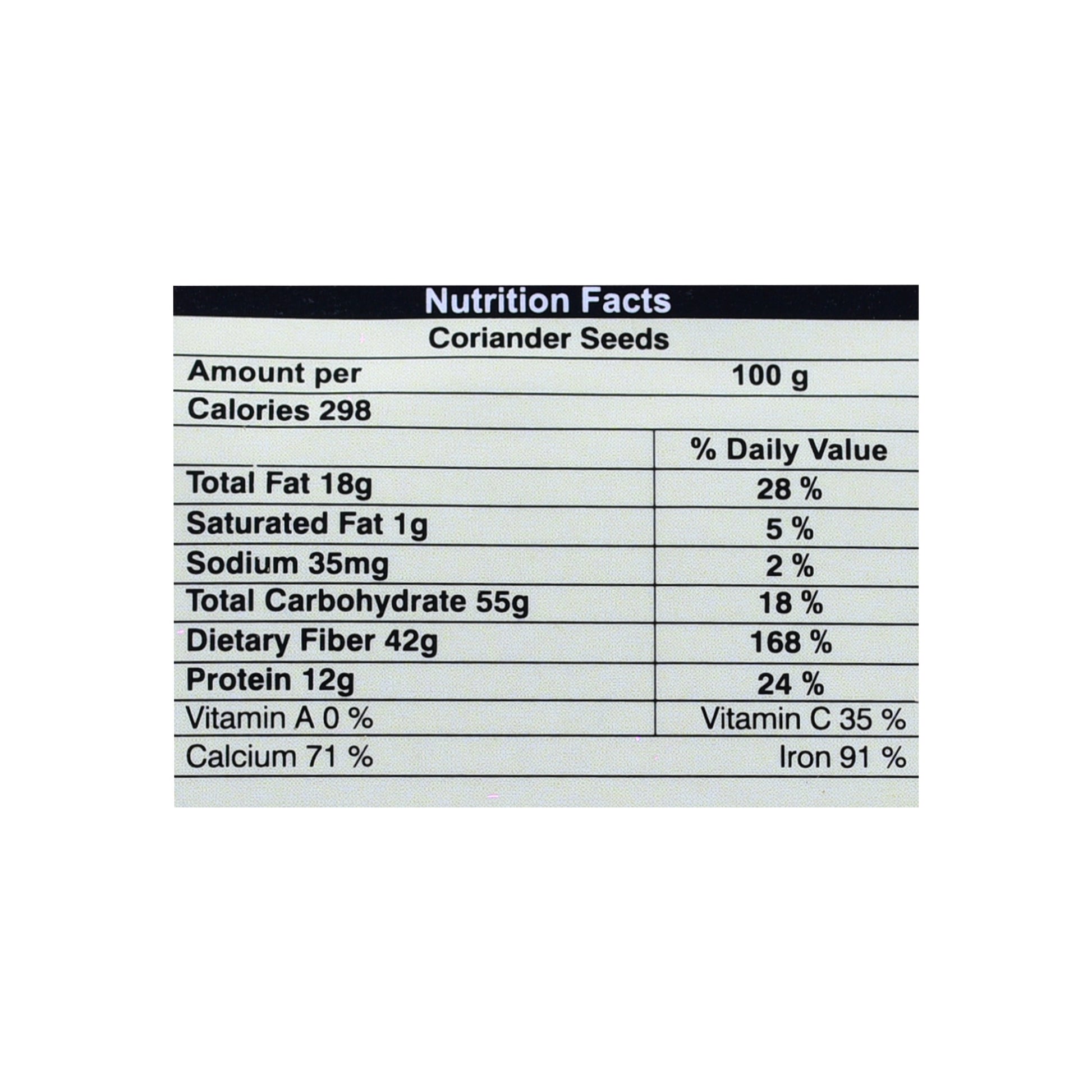 Organic Wellness Coriander Whole 
