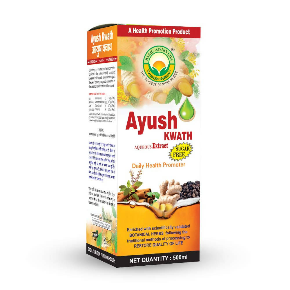Basic Ayurveda Ayush Kwath Liquid Sugar-Free 