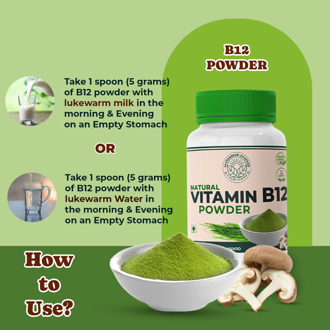 Jayshankar Ayurved Vitamin B12 Green Food Powder 