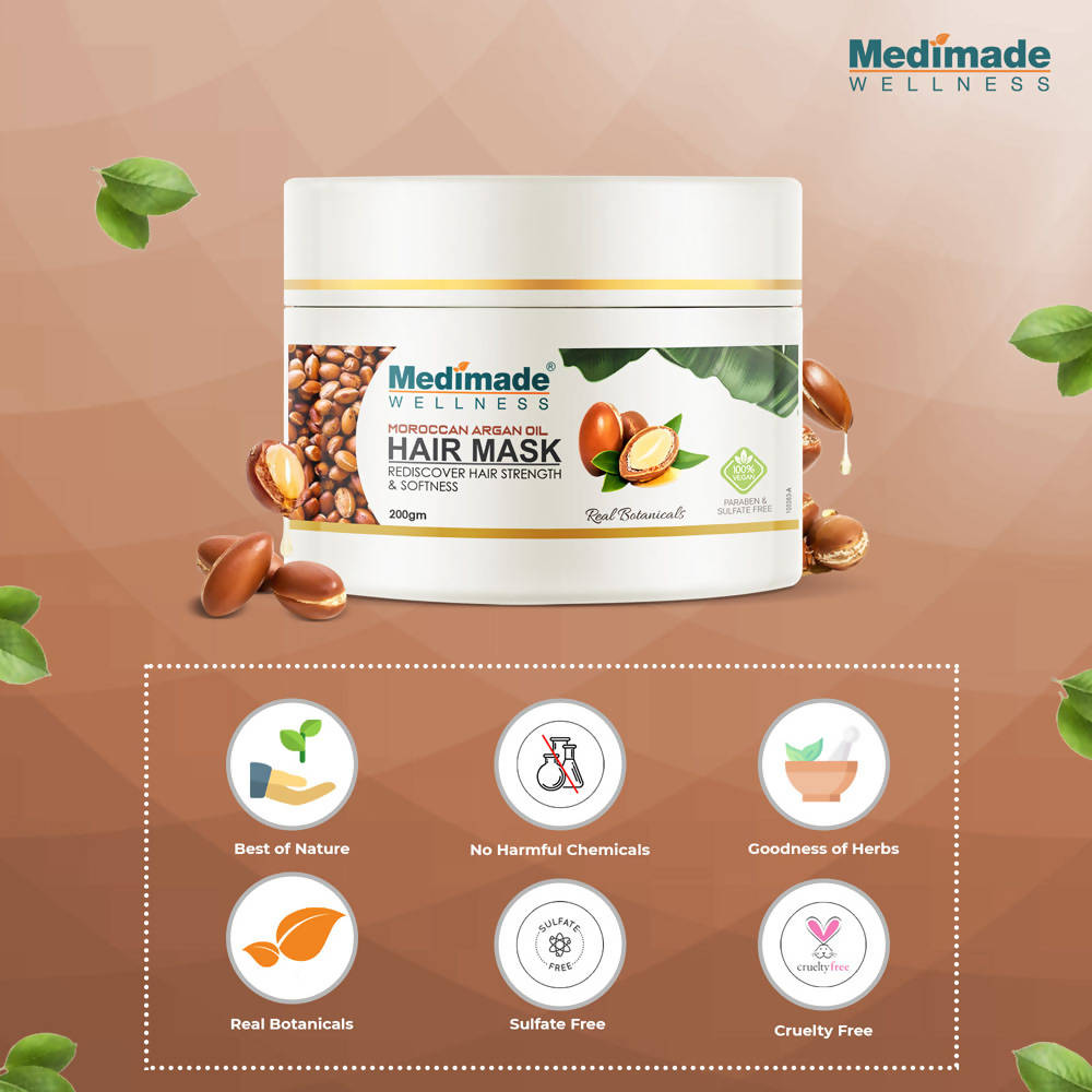 Medimade Wellness Moroccan Argan Oil Hair Mask