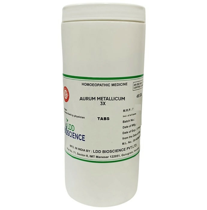 LDD Bioscience Homeopathy Aurum Metallicum 3X Tablets 