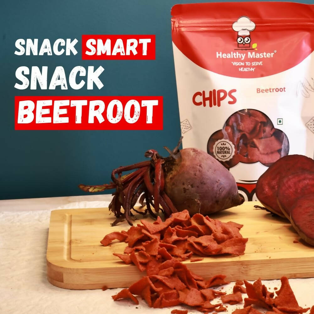 Healthy Master Light & Crispy Beetroot Chips | Crunchy Snack 