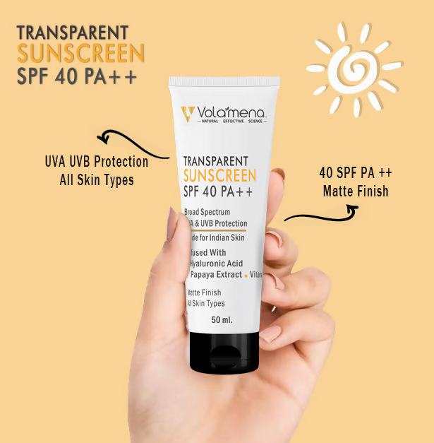 Volamena Transparent Sunscreen With SPF 40 PA++  Grab2Buy Volamena Grab2Buy